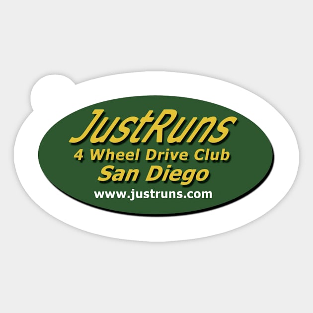 JustRuns just front Sticker by YetAnother4x4Channel